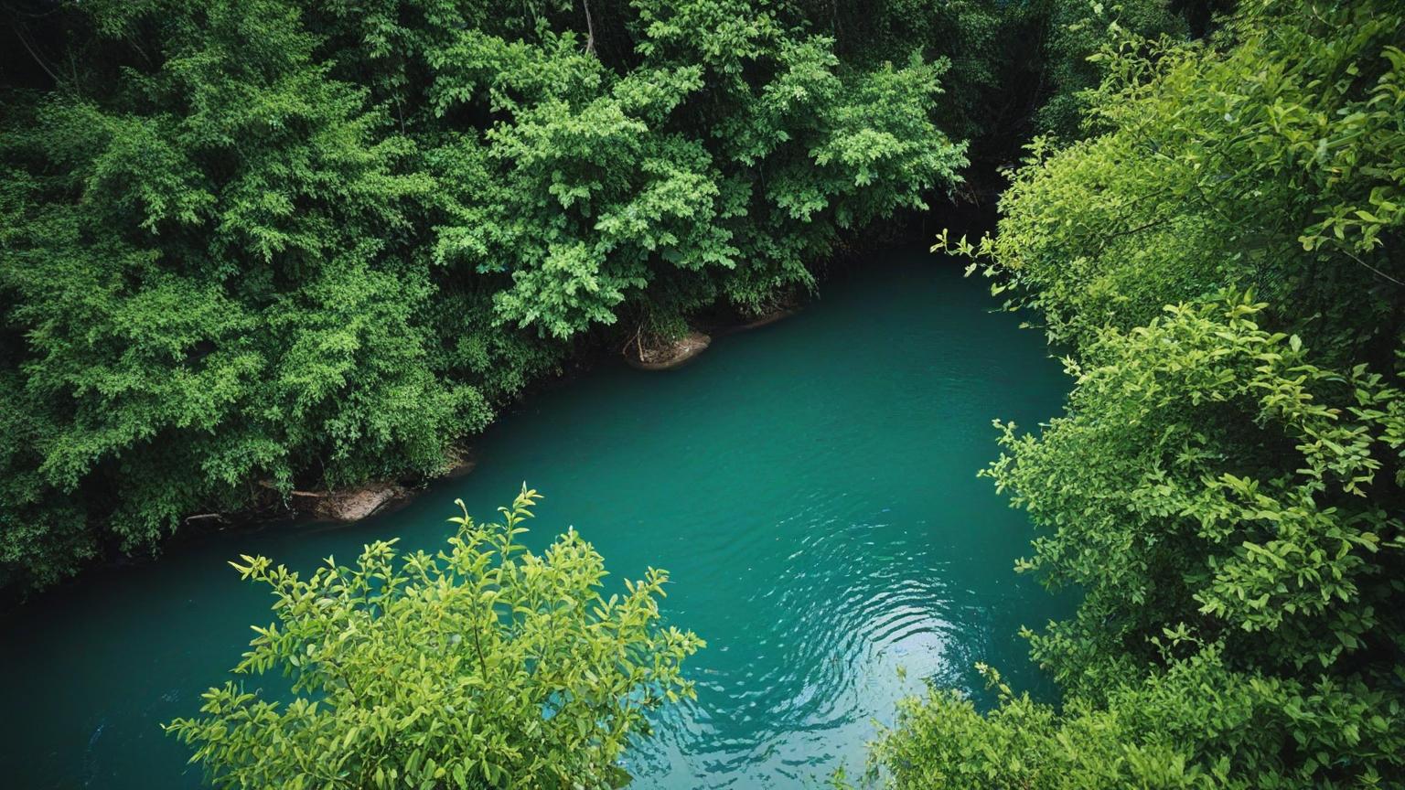 lake surrounded by tree